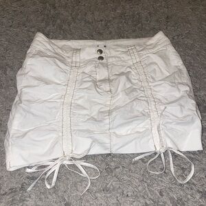 Garage White Mini Skirt